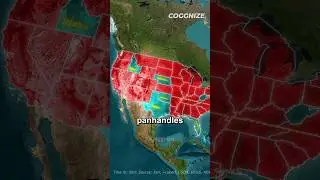 Why Do So Many American 🇺🇲 States Have Panhandles? 🍳 #shorts