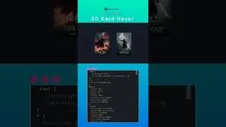 3D card hover image effects in html css project | how to make 3D card in html css 