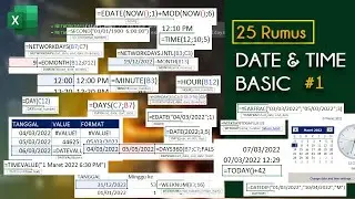 25 Excel Formulas for Processing Date and Time