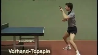 Тимо Болл Форхенд Топспин в замедленном темпе