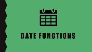 How to use Date Function in Excel ?