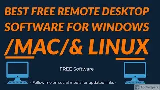 ⚡Best Free Remote desktop software for Windows /Mac/& Linux⚡