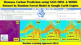 Biomass Carbon Prediction using NASA ORNL & MODIS Dataset by Random Forest Model in Earth Engine