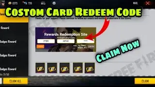 Free Fire 11 April Redeem Code||Free Fire Custom Room Card Redeem Code|Free Fire Today Redeem Code|