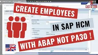 Create Employees in SAP with ABAP instead of using Transaction PA30 - SAP HCM [english]