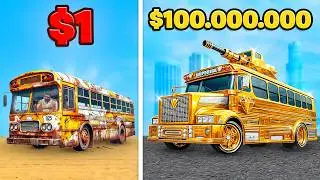 AUTOBUS de 1$ vs 100.000.000$ en GTA 5