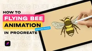 How To Make Flying Bee Animation In Procreate • Beginners Drawing Tutorial