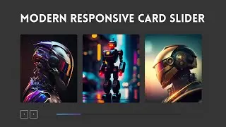 How To Create Modern Responsive Card Slider Using HTML CSS and JavaScript | Swiper JS Carousel