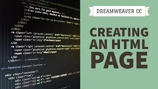 How to create an HTML page in Dreamweaver CC [2/34]