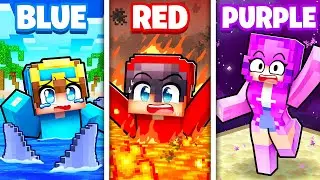 Surviving on ONE COLOR in Minecraft!