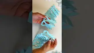 СНЕЖИНКА ИЗ БУМАГИ ❄️ 3D PAPER SNOWFLAKE  #christmasdecorationideas #christmasdecortion #christmas