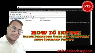 How to Install Active Directory Users and Computers for CMD | Windows 11 | 2024
