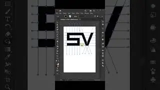 SV Modern Logo Design Idea In Illustrator CC #shorts #illustrator