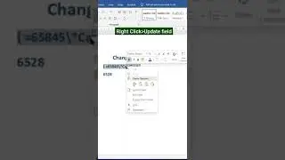 Change number into Text in ms word tips and tricks | Ms word tips and tricks in #Short video