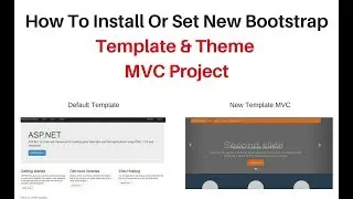 install asp.net mvc site layout with bootstrap bundle template theme