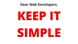 Dear Web Devs, Stop Doing This