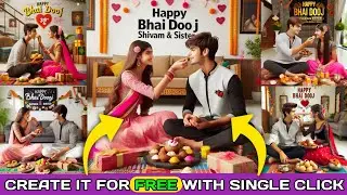 Happy Bhai Dooj AI Photo Editing | Bhai Dooj AI Photo Editing | Bhai Photo Editing