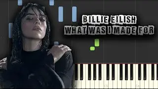 Billie Eilish - What Was I Made For - [Piano Tutorial] (Synthesia) (Download MIDI + PDF Scores)