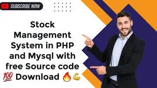 Stock Management System in PHP and Mysql with free Source code 💯 Download 🔥💪