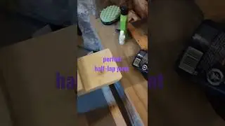 perfect half -lap joint #usa #uk #youtube #tiktok #funny #woodskills #skills #woodworking #woodwork