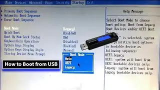 How to Boot From a USB drive | How to change first boot order | Lenovo