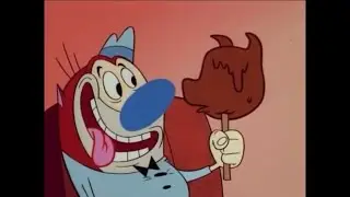 Ren & Stimpy - The Doubled Dipped Pigs Head On A Stick!