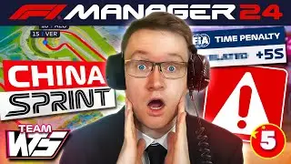 CHAOS IN OUR FIRST SPRINT RACE | F1 Manager 2024 CREATE-A-TEAM EP 5