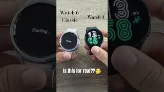 Power On Speed Test Samsung Watch 6 Classic vs Watch 4 #samsung #watch6 #watch4 #shorts #viral #fyp