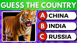 Guess the Country by the National Animal 🐼🐯