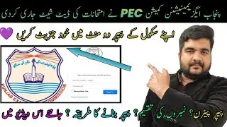 PEC 1st term Date sheet September 2024 ::: How to generate PEC 1st term SBA Papers 2024