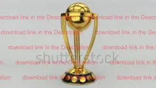 ICC Cricket World Cup 2019 Trophy Rotating 4K HD loop with alpha mate download link