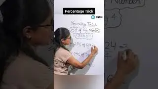 Percentage Trick #mathstrick #shorts #ytshorts #percentagetrick #percentage #mathsquiz #mathspuzzle