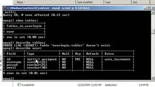 MySQL Tutorial for Beginners - 1 - Creating a Database and Adding Tables to it