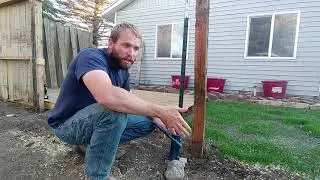 How to remove a fence post