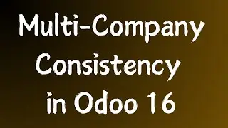 Ensuring Multi-Company Consistency in Odoo 16 | Odoo 16 Technical Course