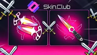 VERY EXPENSIVE KNIVES IN CASE BATTLE ! SKINCLUB PROMO CODE 2024 ! SKINCLUB 2024 ! CASE OPENING 2024