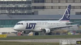 LOT Embraer E175STD SP-LIB On Flight LO7309 At (MAN) Manchester Airport (EGCC) On The 24/10/2024