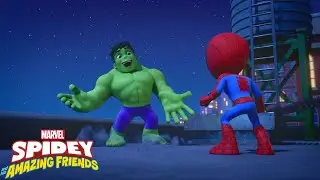 🤝 A Helping Hulk | Marvel's Spidey and His Amazing Friends | Disney Kids