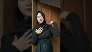 Hijab Hitam jangan sampai lepas