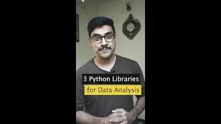 3 python libraries for data analysis #shorts