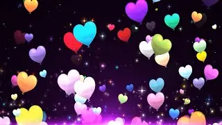 Hearts Motion Animation Background - Motion Animation Effect - Colorful Video HD