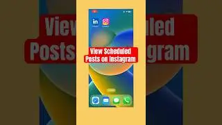 How to View Scheduled Posts on Instagram #shorts #instagram #instagramtips