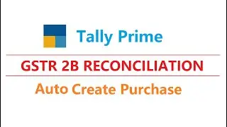 GSTR 2B Reconciliation in Tally Prime | gstr 2b reconciliation | Tally GSTR 2b | 2b Reconciliation