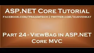 ViewBag in ASP NET Core MVC