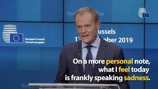 Donald Tusk briefs media at European Council - Highlights