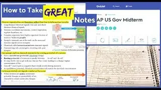 How to Take Notes in High School + College // Taking Effective Notes in AP Classes