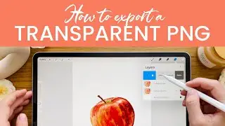 How to Export a Transparent PNG Remove the Paper Background in Digital Watercolor Procreate Tutorial