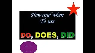 LESSON 22: ENGLISH -DO DOES DID