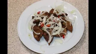 ПЕЧЕНЬ во фритюре - очень мягкая и сочная! Deep-fried LIVER - very soft and juicy!