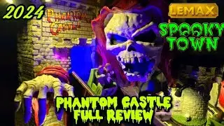 Phantom Castle NEW Lemax 2024 Spooky Town Unboxing & Review (Haunted Roller Coaster)